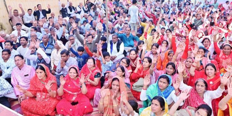Devotees gathered in Nimola Mela annual festival event