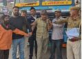 Drunk trailer driver damaged vehicles, police took youth into custody, major accident averted