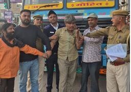 Drunk trailer driver damaged vehicles, police took youth into custody, major accident averted