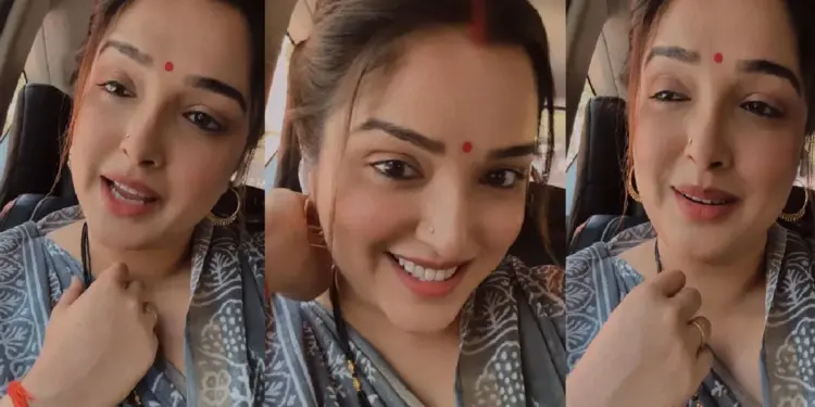 Fans fell in love with Amrapali Dubey's flowing hair, watching the video of the actress will make your heart flutter.