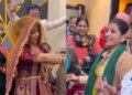 First embarrassed, then after removing the veil, the bride danced like this in her in-laws' house, aunts, uncles kept watching, people said - Is it Seema Haider?