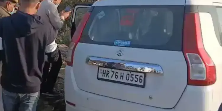 Haryana number car parked for 2 days, dead body found on the back seat, CCTV footage will reveal
