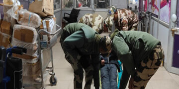 How will CISF deal with the situation during a terrorist attack, conducted mock drill at Leh airport