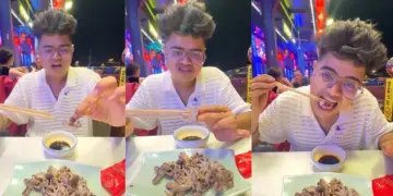 Indian guy went to China and ate raw octopus, people started vomiting after watching VIDEO