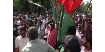 Kerala: UDF workers celebrate alliance's big victory in local body elections