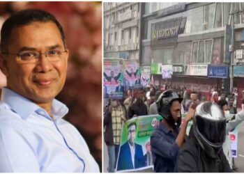 Khaleda Zia’s son Tariq Rehman returns to Bangladesh after 17 years, crowd of supporters gathered