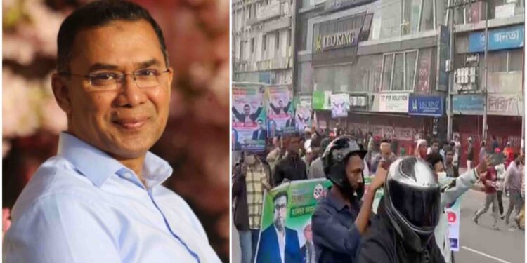 Khaleda Zia’s son Tariq Rehman returns to Bangladesh after 17 years, crowd of supporters gathered