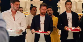 Magnificent view! Video of Lionel Messi doing aarti with Anant Ambani goes viral, says - 'Jai Mata Di'