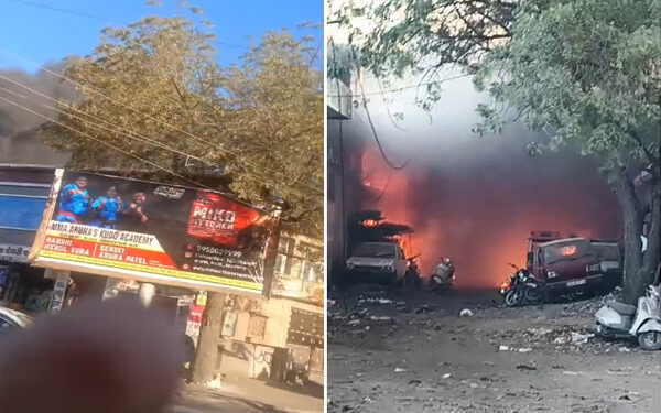 Massive fire in scrap warehouse in Jodhpur, chaos in the area