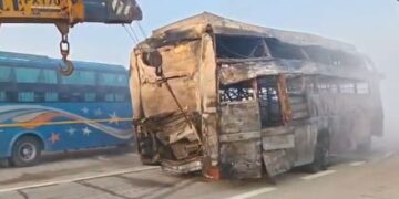Mathura: 13 killed, 25 injured in a horrific road accident on Yamuna Expressway; buses caught fire