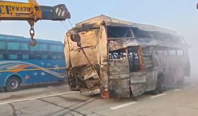 Mathura: 13 killed, 25 injured in a horrific road accident on Yamuna Expressway; buses caught fire