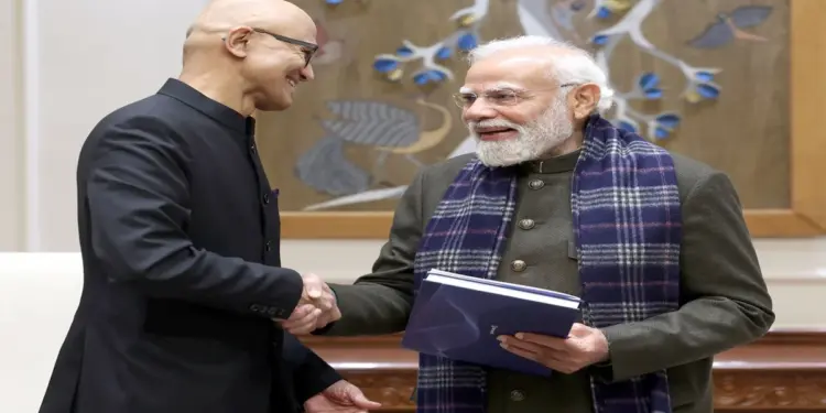 Microsoft To Invest $17.5 Billion In India: AI hub to be built in India, Microsoft to invest $17.5 billion, CEO Satya Nadella meets PM Narendra Modi, Microsoft to invest $17.5 billion to build AI hub in India, CEO Satya Nadella meets PM Narendra Modi