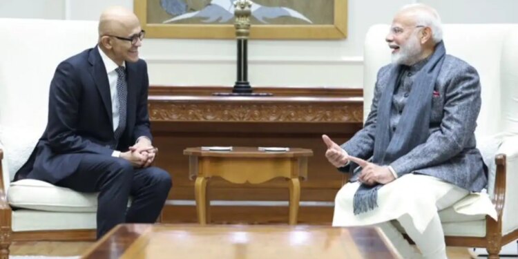 Microsoft will invest 17.5 billion dollars to make India an AI superpower, Satya Nadella's high level meeting with PM Modi