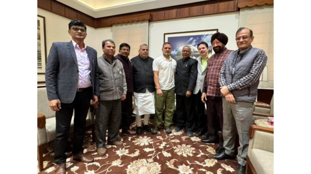 Opposition leader Rahul Gandhi met labor unions, raised concerns related to labor code