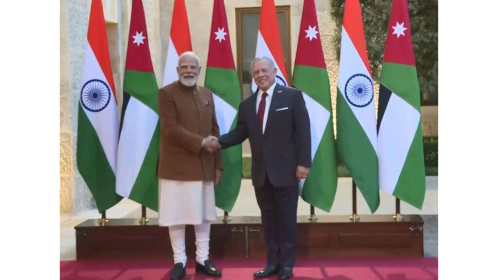 PM Modi meets King Abdullah II in Jordan, discusses anti-terrorism measures and regional peace