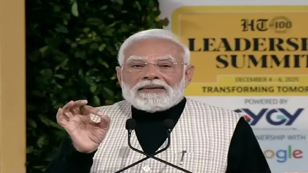 PM Narendra Modi At Leadership Summit: When the world talks about slowdown, India writes the story of growth, said PM Narendra Modi at the Leadership Summit.