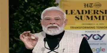 PM Narendra Modi At Leadership Summit: When the world talks about slowdown, India writes the story of growth, said PM Narendra Modi at the Leadership Summit.