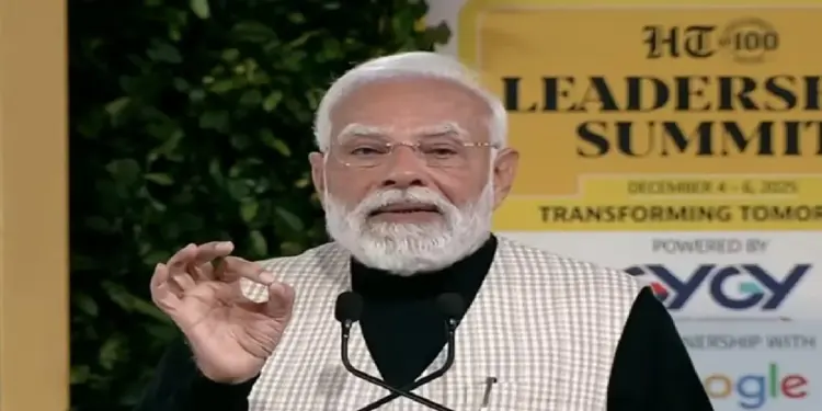 PM Narendra Modi At Leadership Summit: When the world talks about slowdown, India writes the story of growth, said PM Narendra Modi at the Leadership Summit.