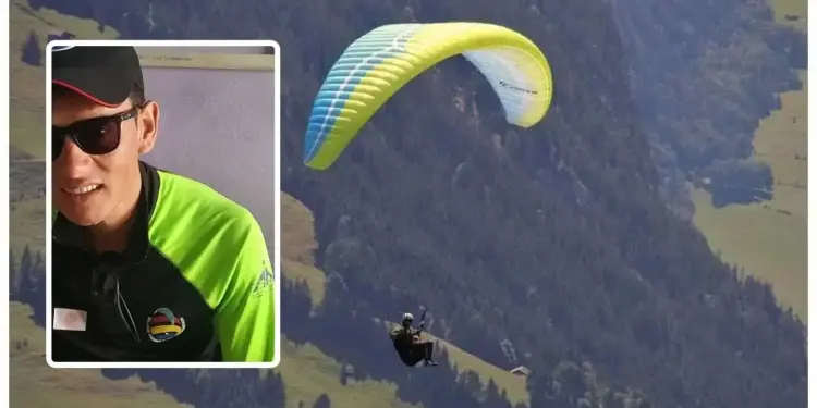 Paraglider fell down after take off, death... Tragic accident in Beed Billing, Himachal
