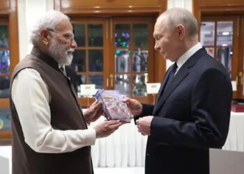 Prime Minister Modi gifted a copy of Srimad Bhagavad Gita written in Russian language to President Putin