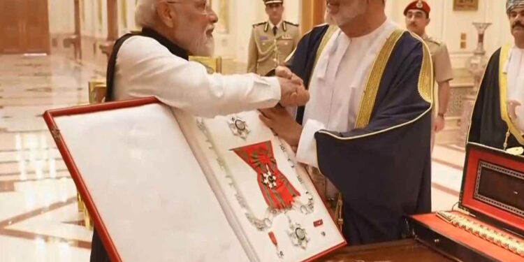 Prime Minister Narendra Modi received the 29th highest foreign honour, Oman honored him