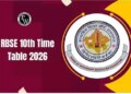 RBSE 10th Time Table 2026 released! Know when the 10th exams will start and how to download the datesheet.