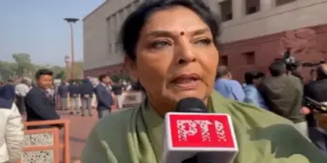 Renuka Chowdhury Video: Congress MP Renuka Chowdhury now raised eyebrows!, watch the video, Video of congress mp Renuka Chowdhury on a question by media goes viral