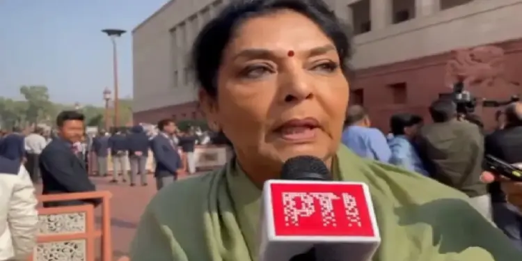 Renuka Chowdhury Video: Congress MP Renuka Chowdhury now raised eyebrows!, watch the video, Video of congress mp Renuka Chowdhury on a question by media goes viral