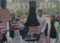 SP's demonstration in Uttar Pradesh Assembly complex, allegations against government in codeine cough syrup case
