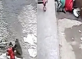 The girl was playing outside the house, then a monkey started kidnapping her, see what happened next