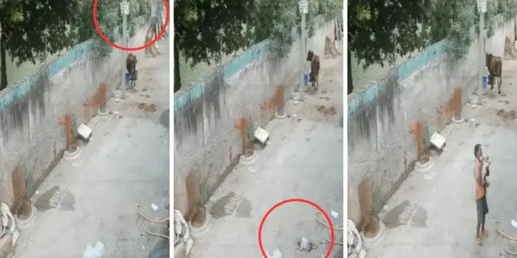 There was no railing on the roof, 9 month old baby fell down while playing, video goes viral