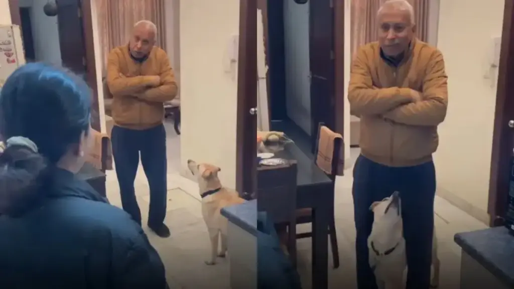 This love filled video of dog went viral on social media, people said - 'He has won my heart brother'