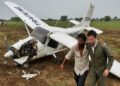 Training aircraft crashes in Madhya Pradesh, villagers save pilot and trainee
