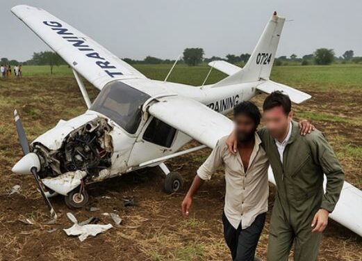 Training aircraft crashes in Madhya Pradesh, villagers save pilot and trainee