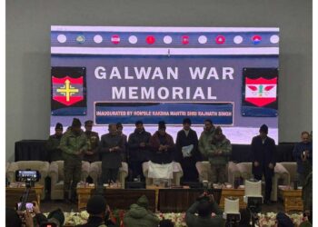 Tribute to 20 martyrs: Rajnath Singh virtually inaugurates "Galwan War Memorial" from Leh