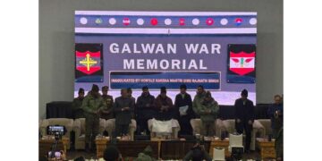Tribute to 20 martyrs: Rajnath Singh virtually inaugurates "Galwan War Memorial" from Leh