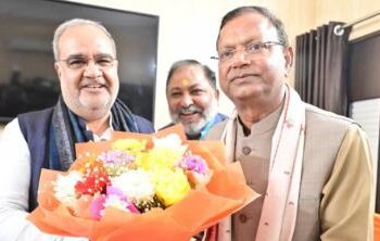 Union Minister Pankaj Chaudhary was elected unopposed as the President of Uttar Pradesh BJP.