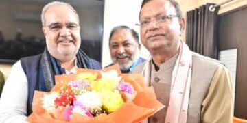 Union Minister Pankaj Chaudhary was elected unopposed as the President of Uttar Pradesh BJP.