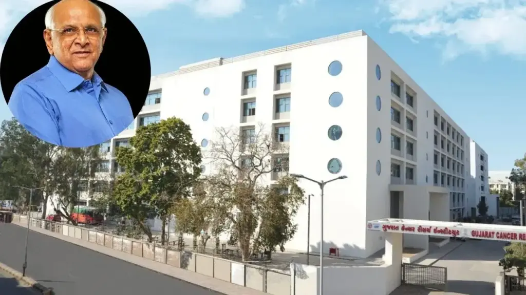 Where in Gujarat is there better cancer treatment and needy patients get financial help?