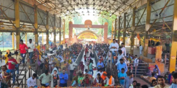 There was an influx of devotees on New Year: Two lakh devotees visited Chandrika Devi, long lines were formed from four in the morning.