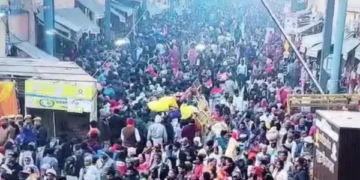 'Reverse flow' intensified due to Magh Mela... Crowd of devotees reached Ayodhya, DM-SSP took to the streets