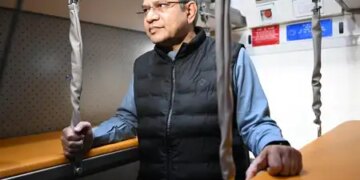 Ashwini Vaishnav inspected the country's first Vande Bharat sleeper train.