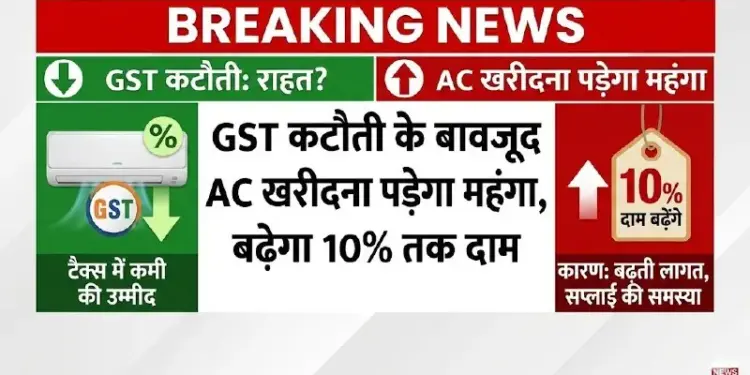 Buying AC in India will be expensive, prices will increase by 8% from 2026, report released.