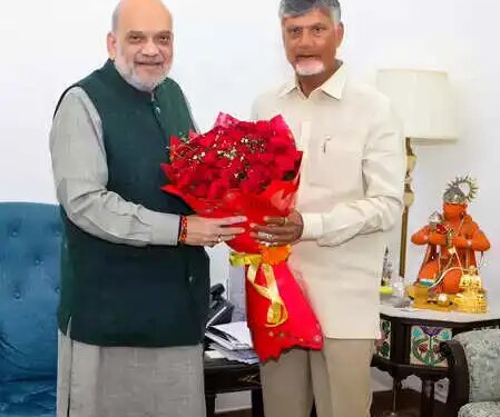 दिल्ली: सीएम चंद्रबाबू नायडू ने गृह मंत्री अमित शाह से मुलाकात की, अमरावती के लिए वैधानिक दर्जे की मांग