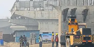 Delhi: Work on Barapula Phase-3 in progress, journey from East to South Delhi now in 20 minutes.