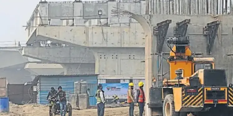 Delhi: Work on Barapula Phase-3 in progress, journey from East to South Delhi now in 20 minutes.