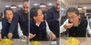 Desi becomes ambassador of Japan! Ate biryani with hands, gave such a reaction after tasting it, video went viral within minutes