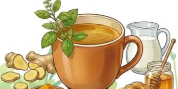 Ginger-Basil-Turmeric decoction: Immunity will increase rapidly in winter, hence relief from cold and infection.