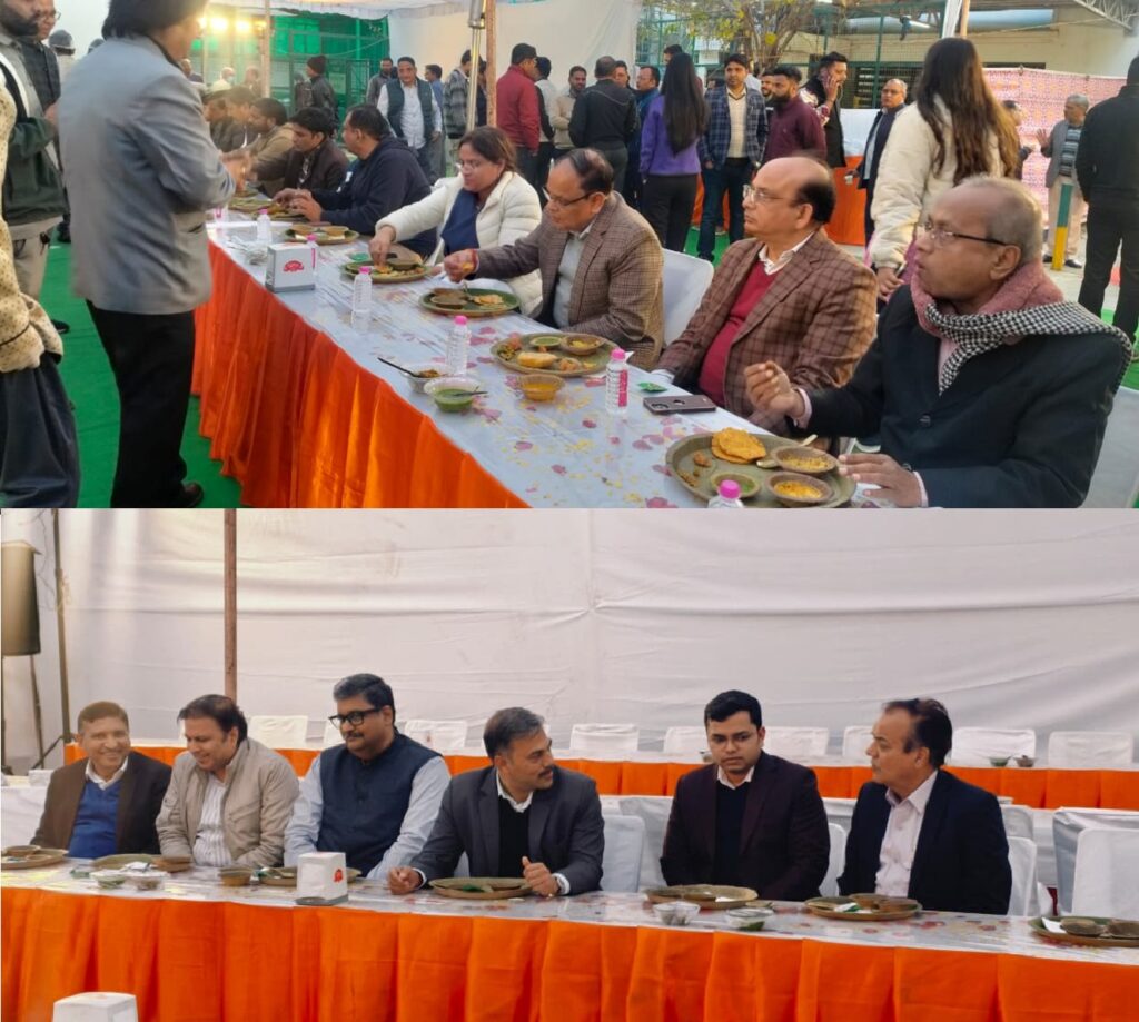 Grand event of Paushbade Prasad at Dhamkeshwar Mahadev Temple located in Directorate of Autonomous Government Department.