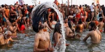 Magh Mela: Sadhu standing for seven years becomes center of attraction